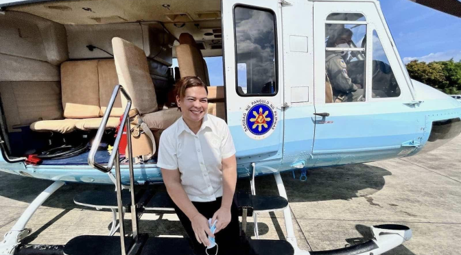 ONLINE CRITICS SCORE VP INDAY SARA FOR USING PRESIDENTIAL CHOPPER